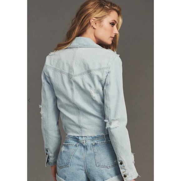 Retrofete Vivienne Jacket Jean Light Wash NWT XL - Picture 3 of 10
